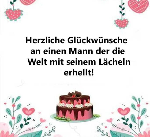 Geburtstagswünsche & Sprüche Liebe Mann