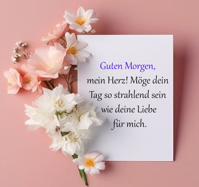 Guten morgen grüße für einen lieben menschen