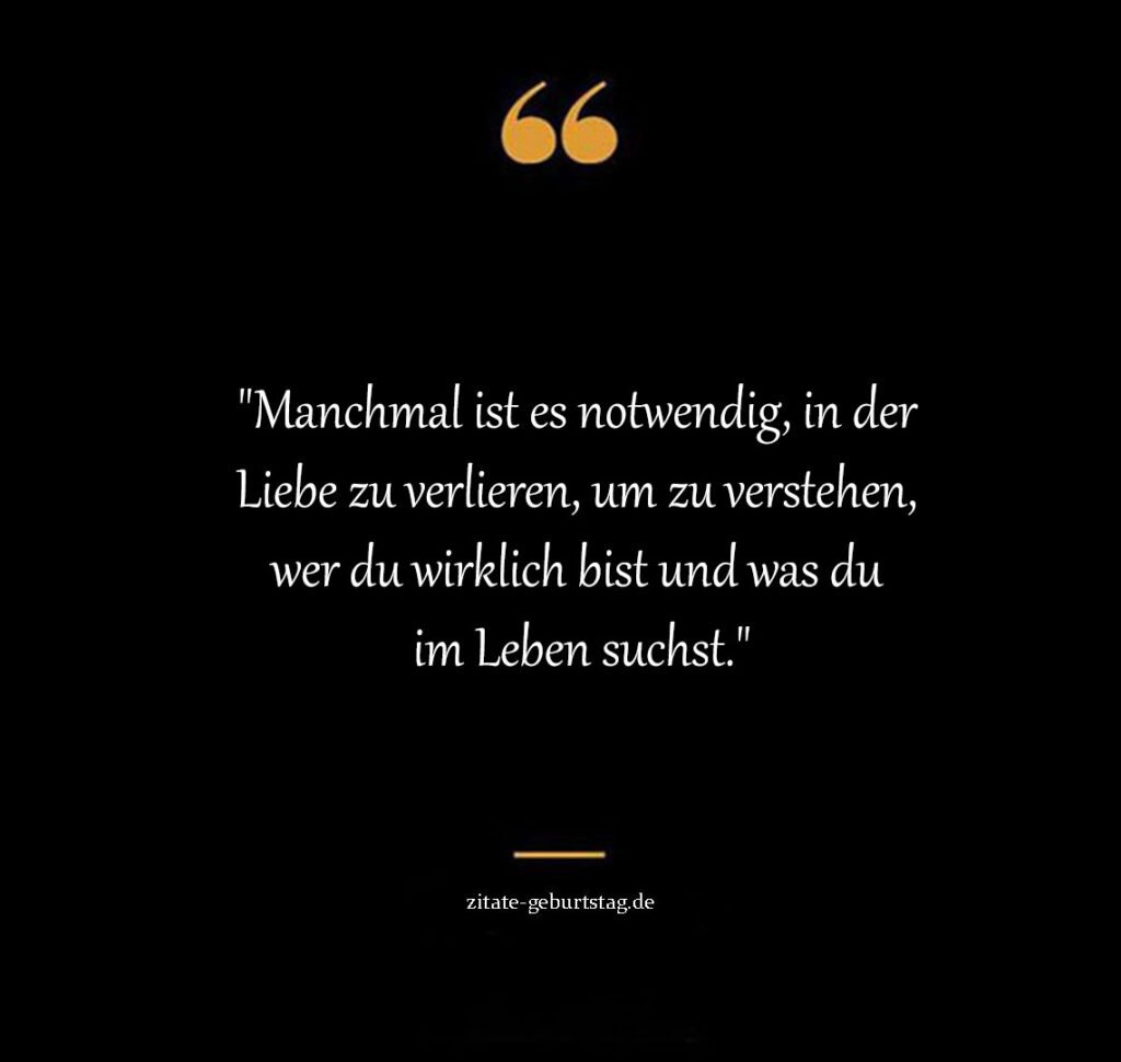 Kein glück in der liebe sprüche