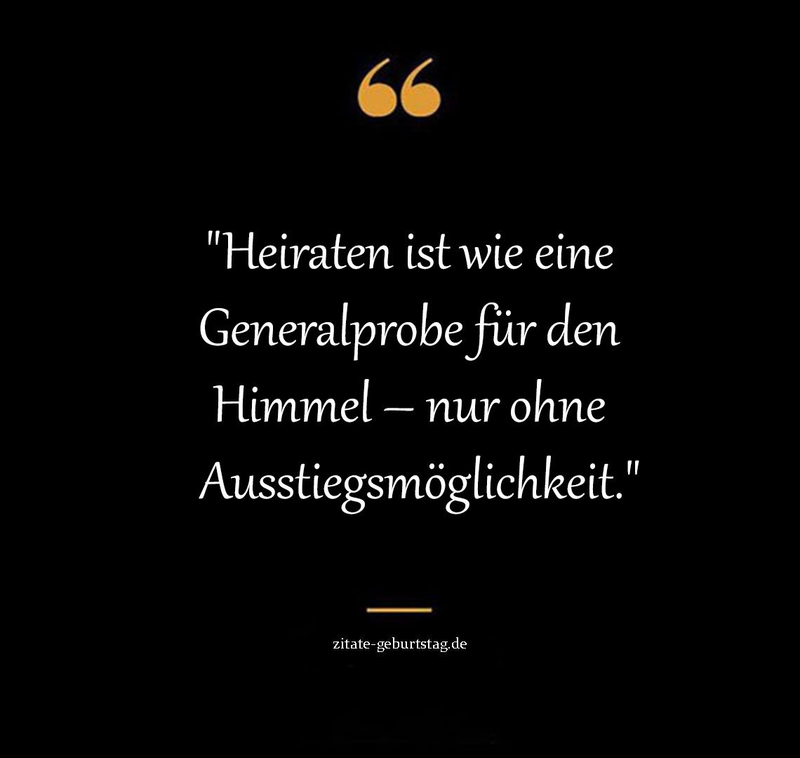 Lustige Sprüche & Zitate Zur Hochzeit
