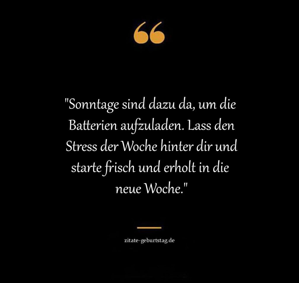 Schöne sprüche zum sonntag kostenlos