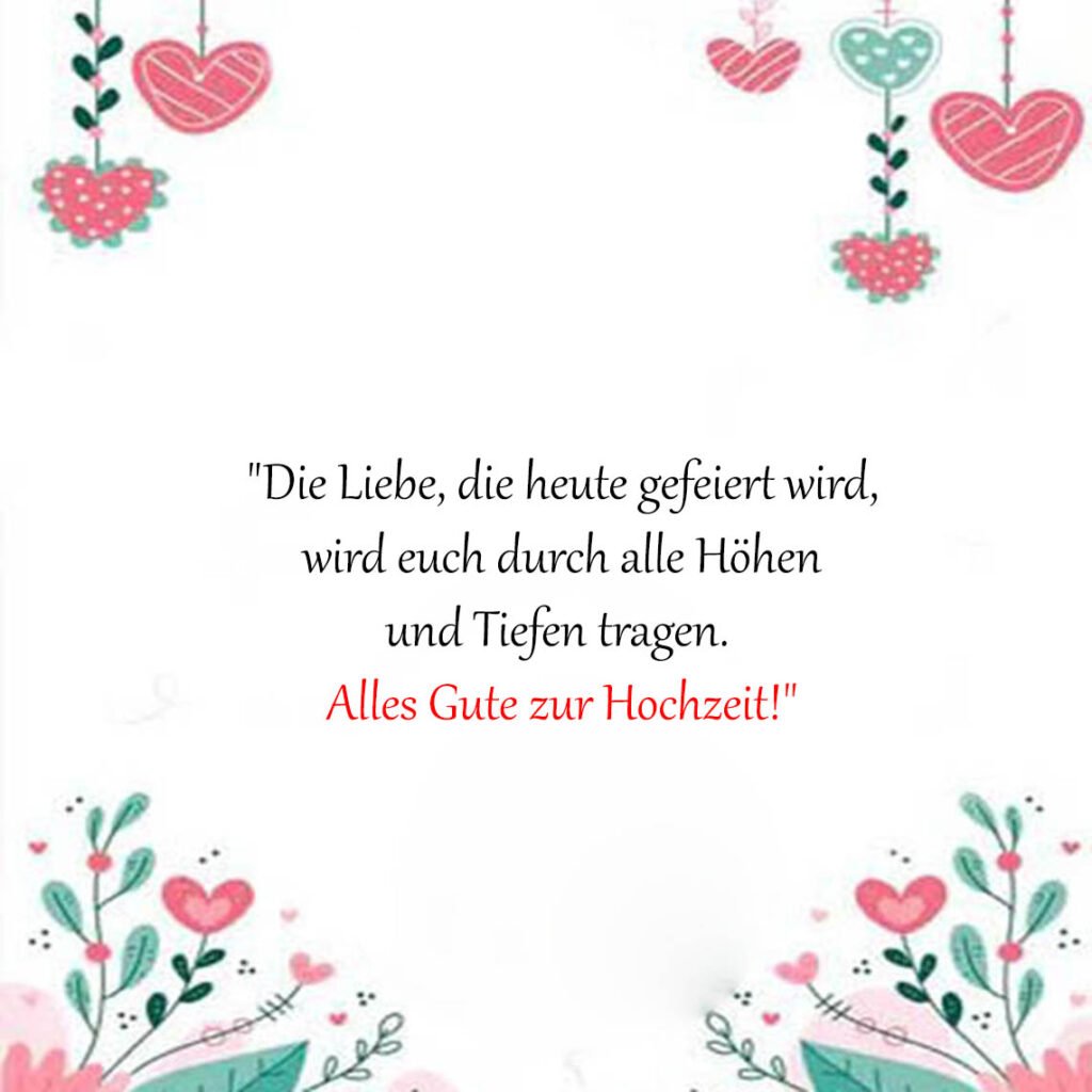 Schöne sprüche zur hochzeit