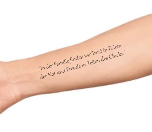 Sprüche & zitate für tattoos familie