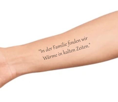 Sprüche & zitate über familie tattoo