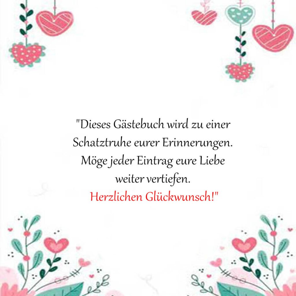 Sprüche & zitate zur hochzeit gästebuch