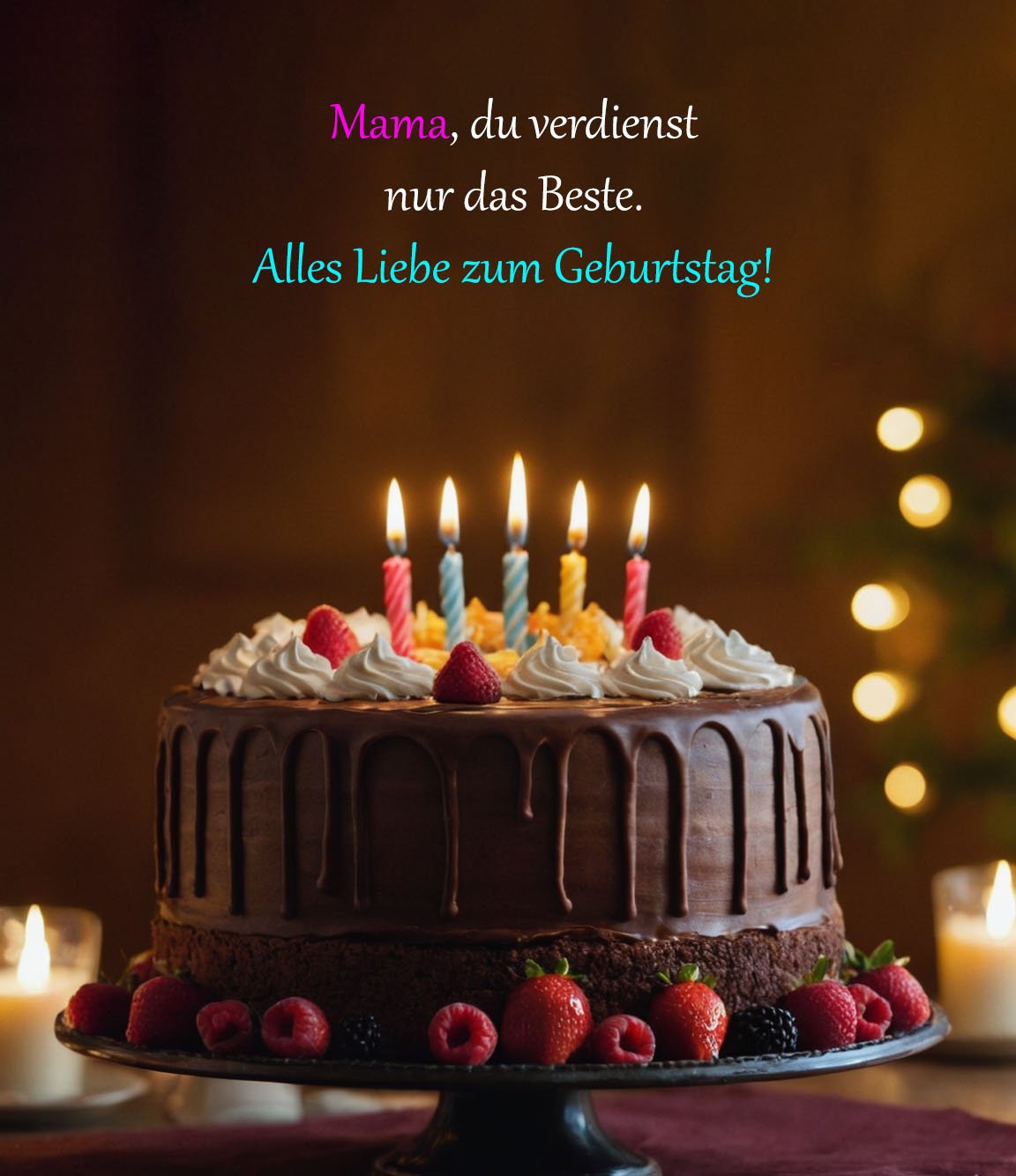 Geburtstagswünsche Für Mama Von Tochter Kurz