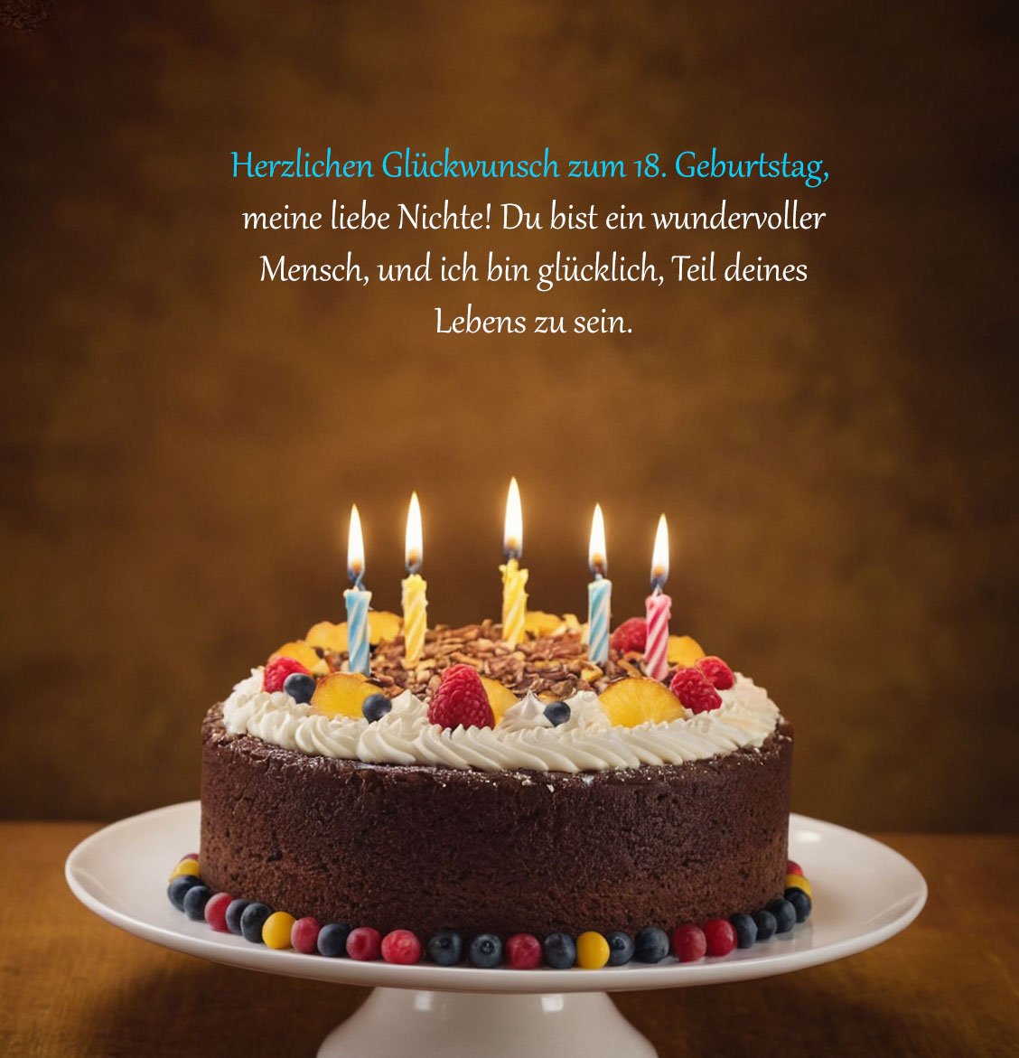 Glückwünsche Zum 18 Geburtstag Von Der Tante
