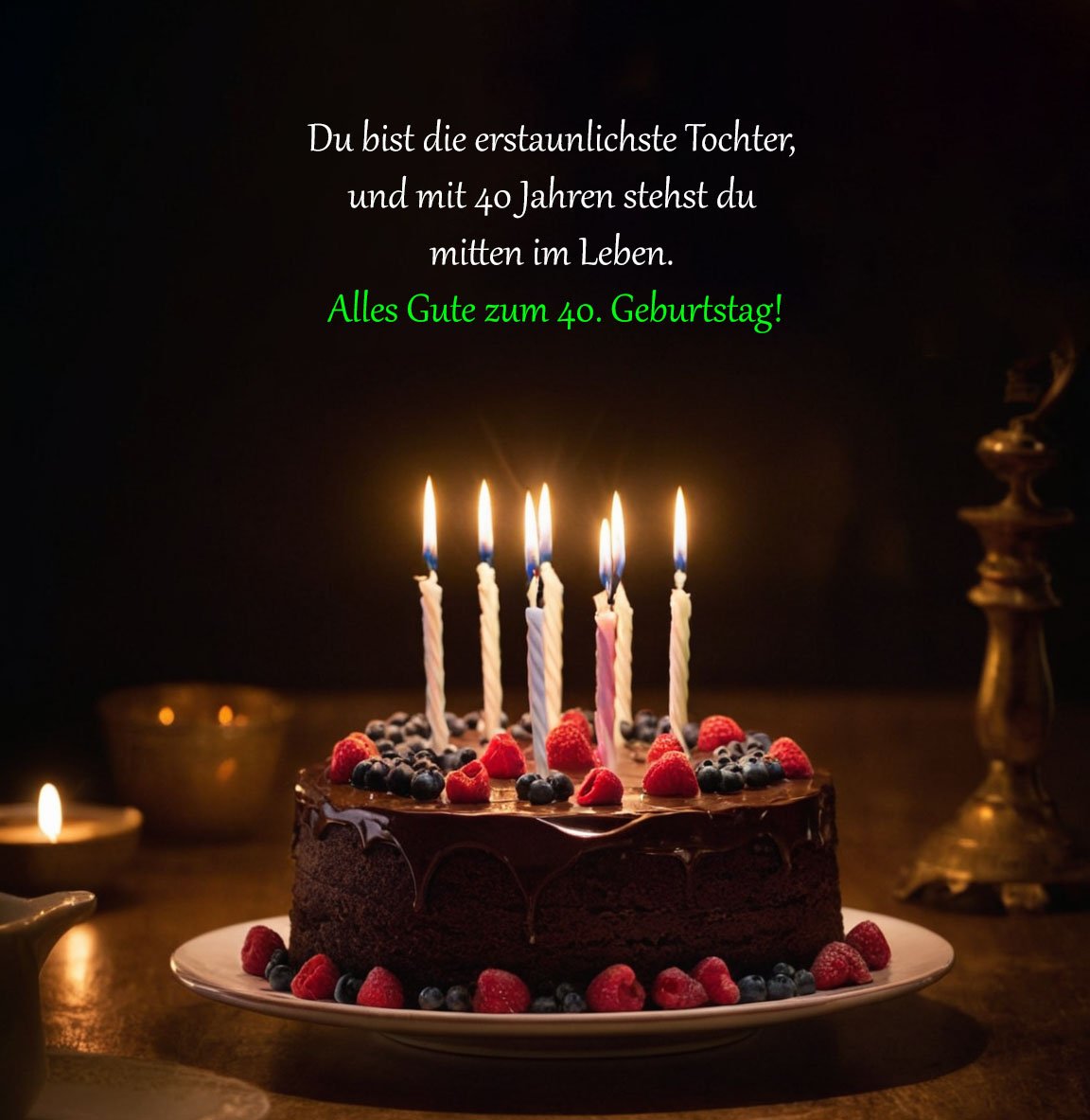 Glückwünsche Zum 40 Geburtstag Tochter
