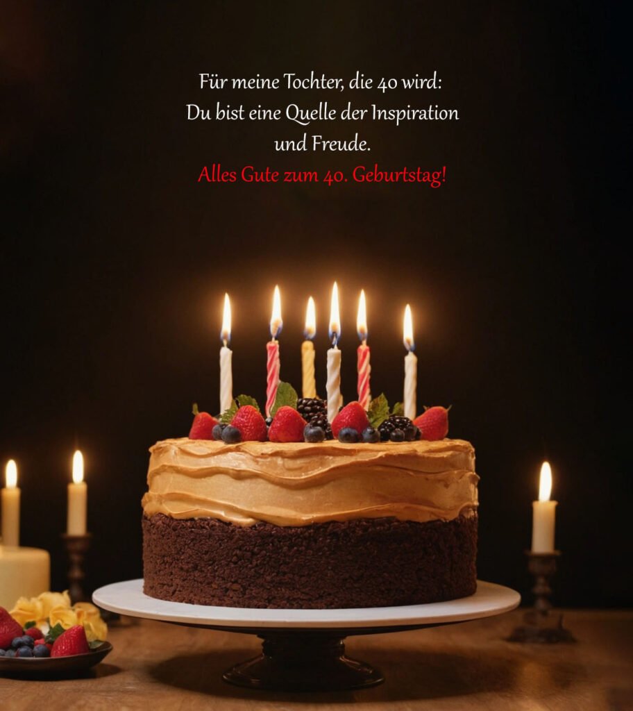 Glückwünsche Zum 40 Geburtstag Tochter - Geburtstagssprüche