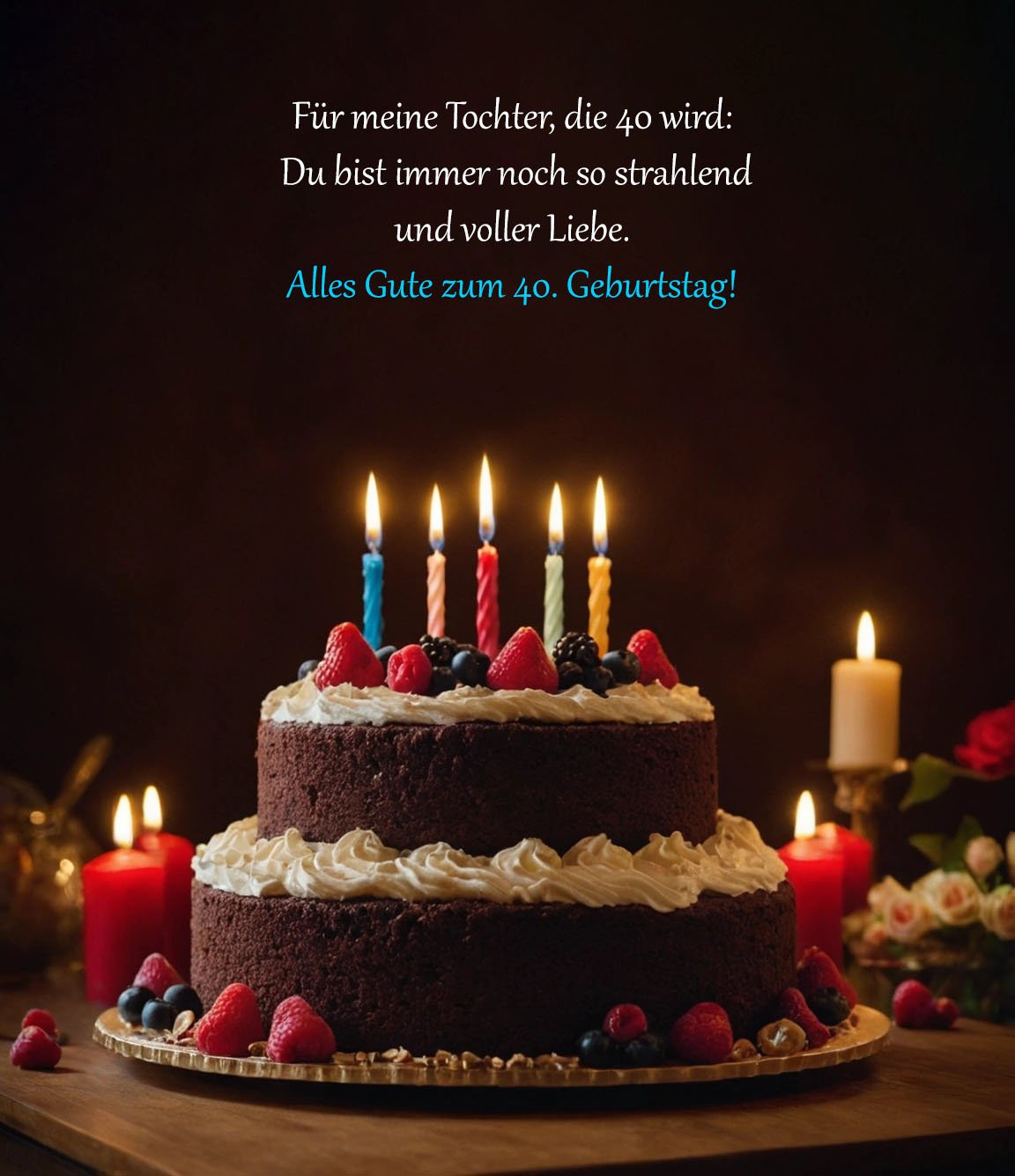 Glückwünsche Zum 40 Geburtstag Tochter