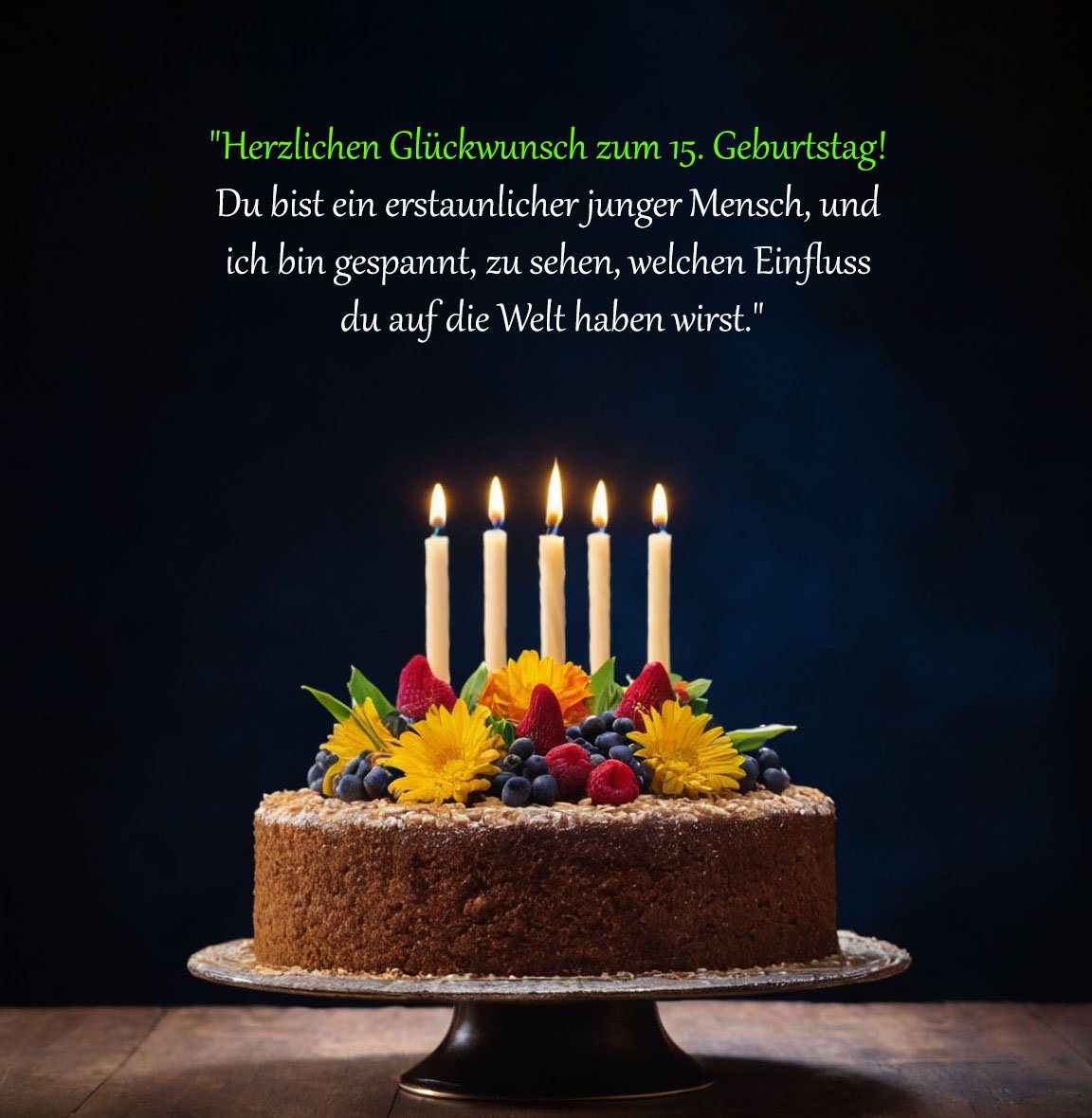 Geburtstagswünsche 15 Jahre