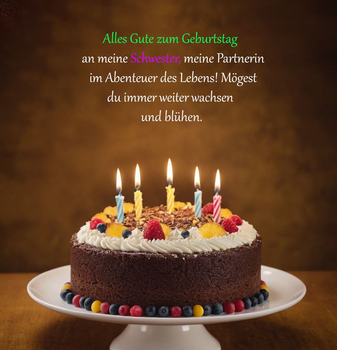 Geburtstagswünsche Für Schwester