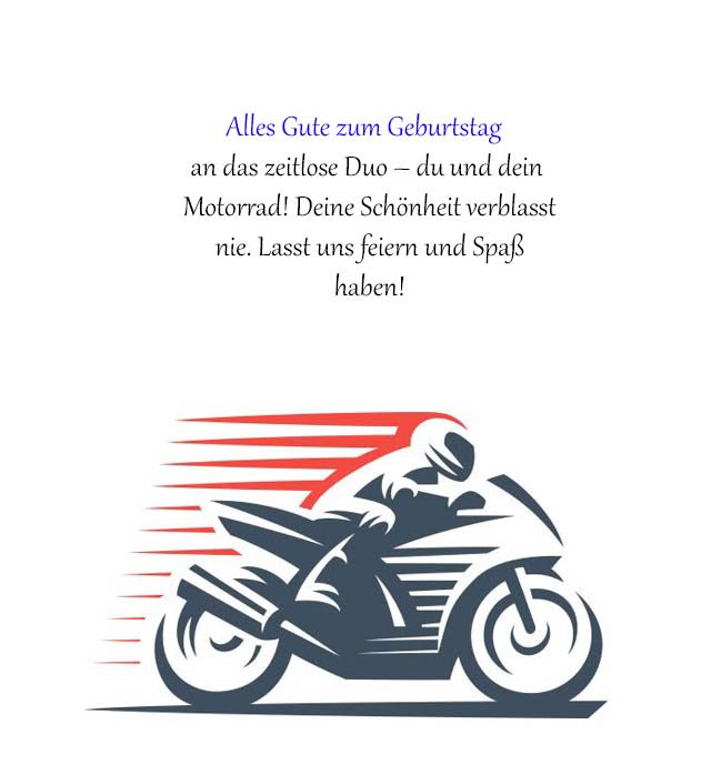 Geburtstagswünsche Und Geburtstagssprüche Motorrad