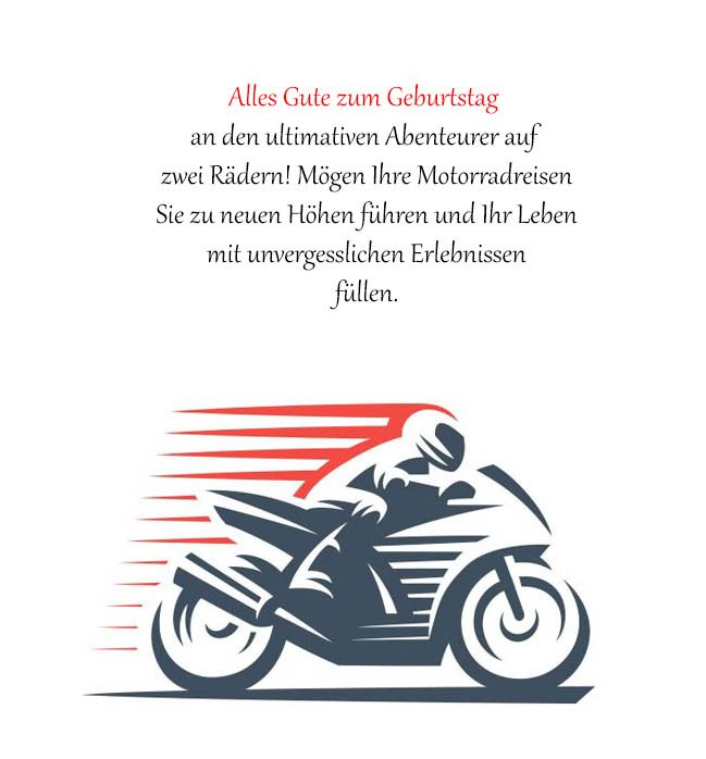 Geburtstagswünsche Und Geburtstagssprüche Motorrad