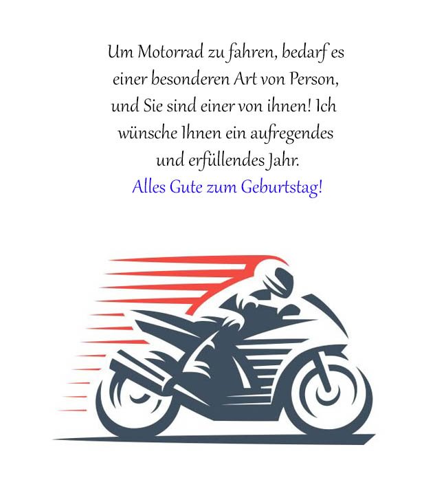 Geburtstagswünsche Und Geburtstagssprüche Motorrad