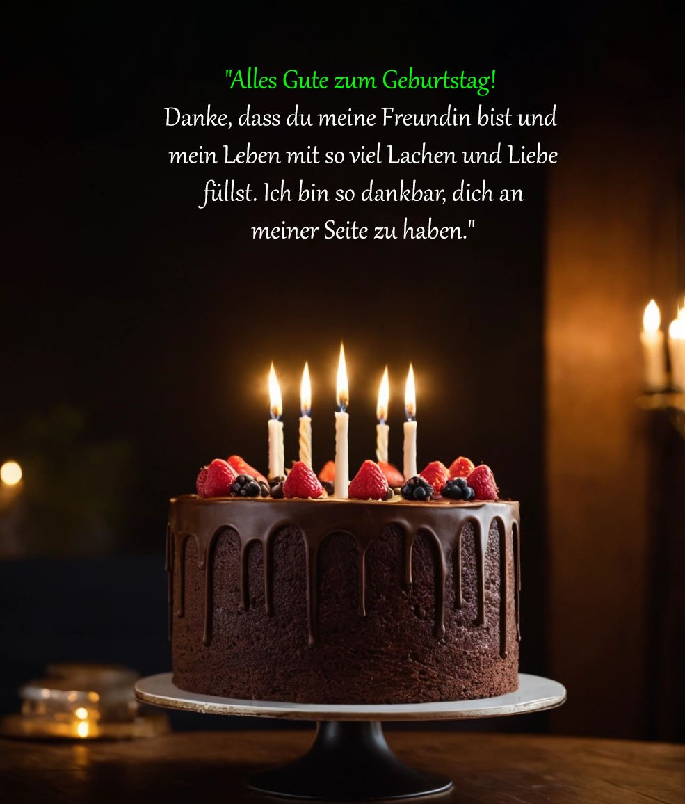 Geburtstagswünsche & Sprüche liebe freundin