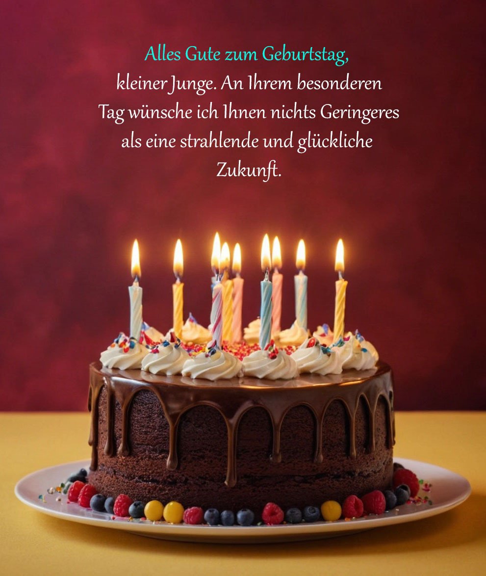 Geburtstagswünsche für einen kleinen jungen