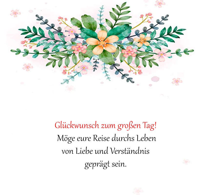 Kurze glückwünsche zur hochzeit