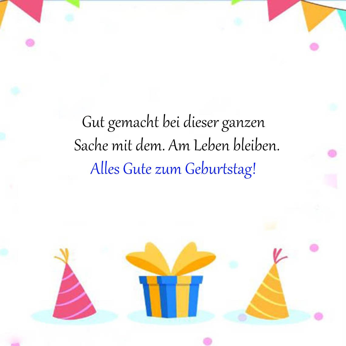 Lustige Glückwünsche zum Geburtstag