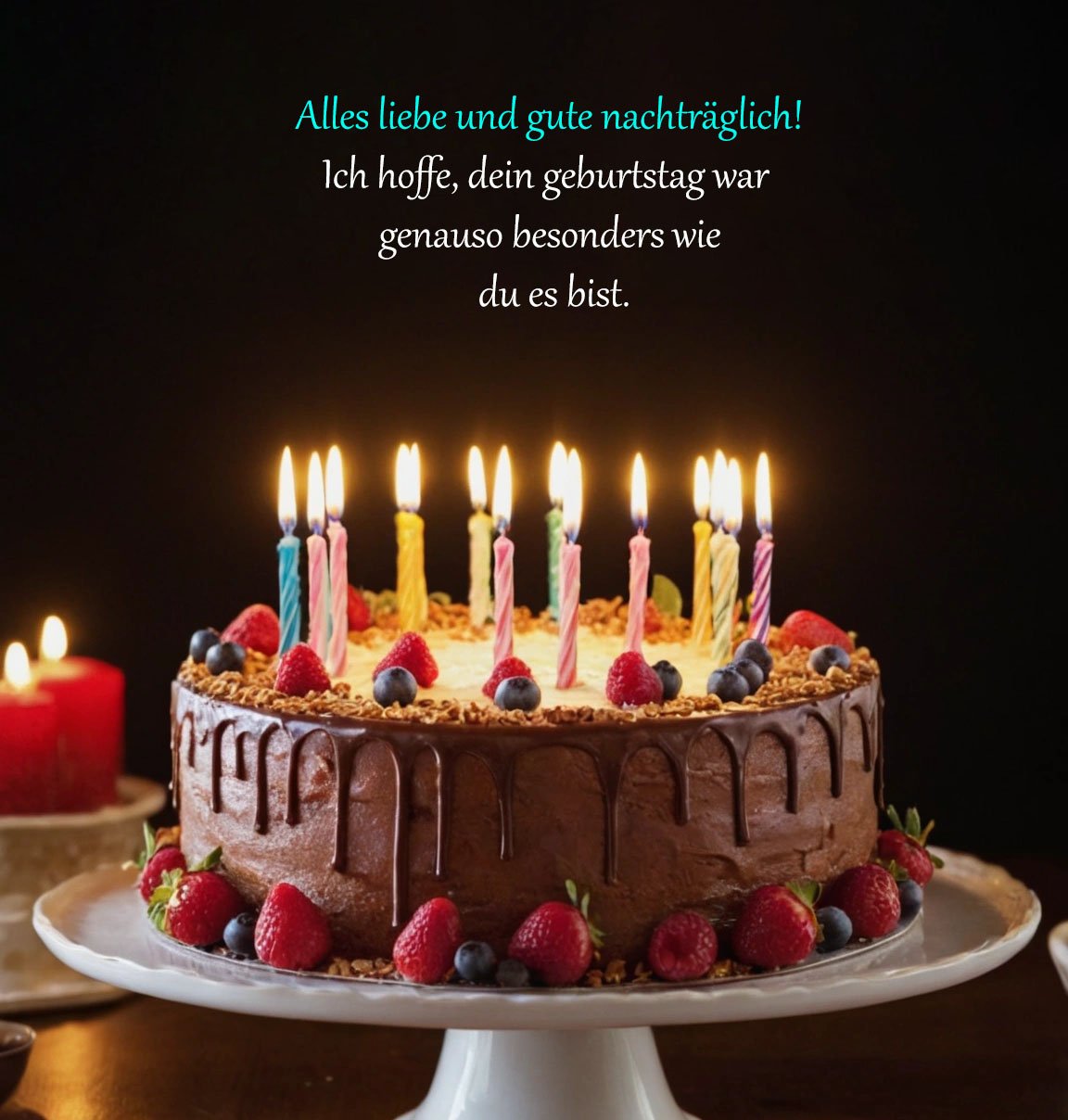 Nachträgliche Geburtstagsglückwünsche - Geburtstagswünsche