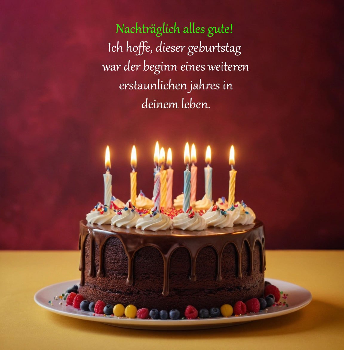 Nachträgliche Geburtstagsglückwünsche - Geburtstagswünsche