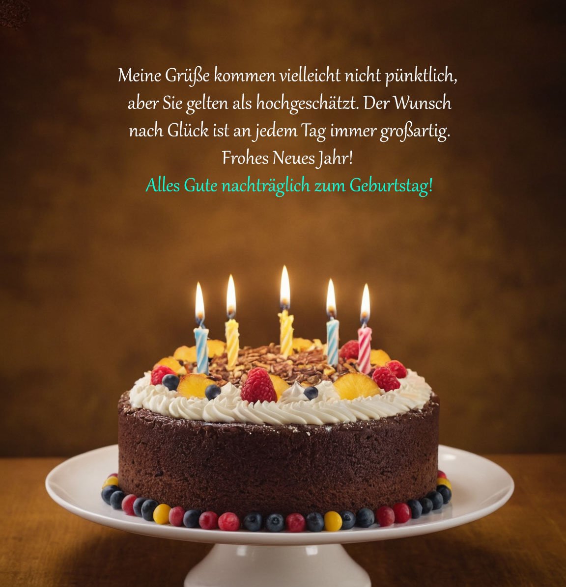 Nachträgliche Geburtstagswünsche & Sprüche
