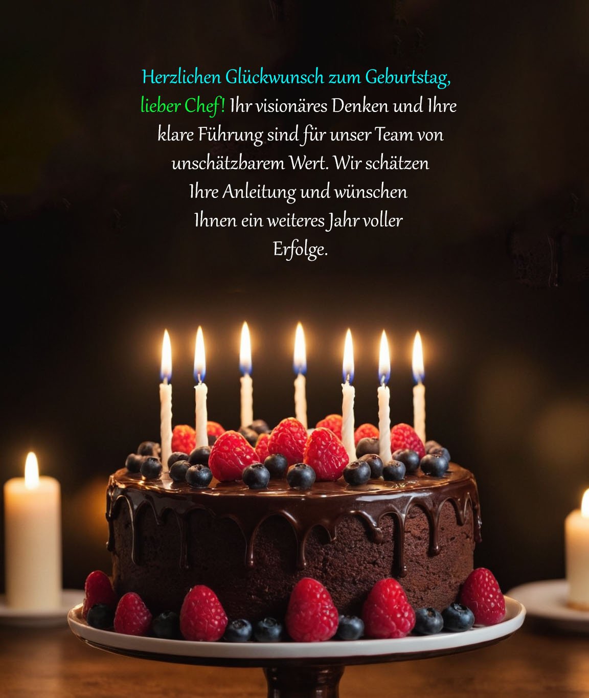 Professionelle geburtstagssprüche für den chef