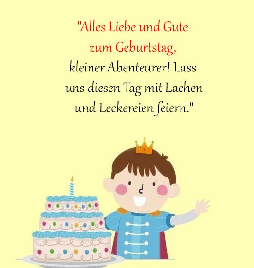 Geburtstagssprüche Für Einen Kleinen Jungen
