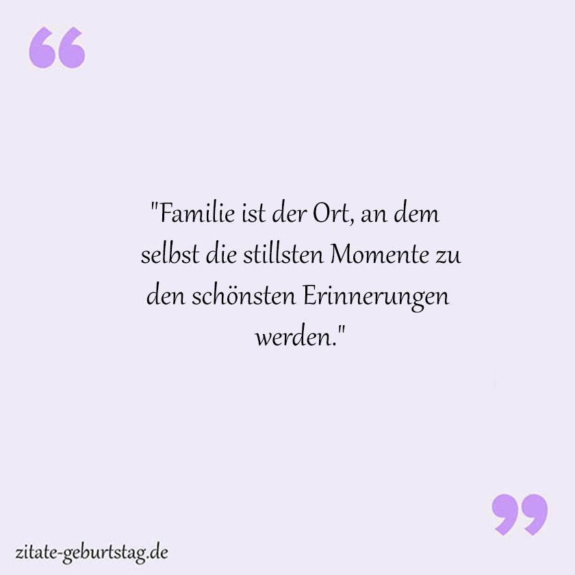 Spruch & zitate über familie