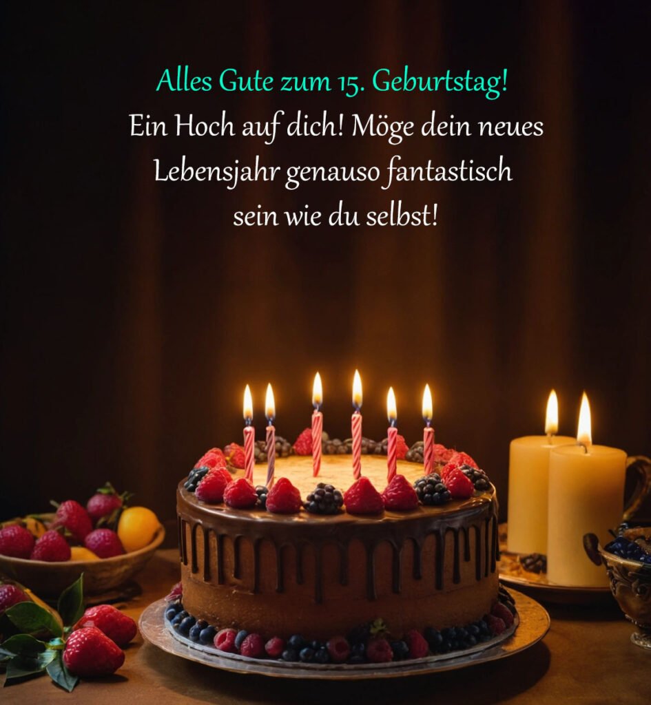 Sprüche für Glückwünsche zum 15. Geburtstag