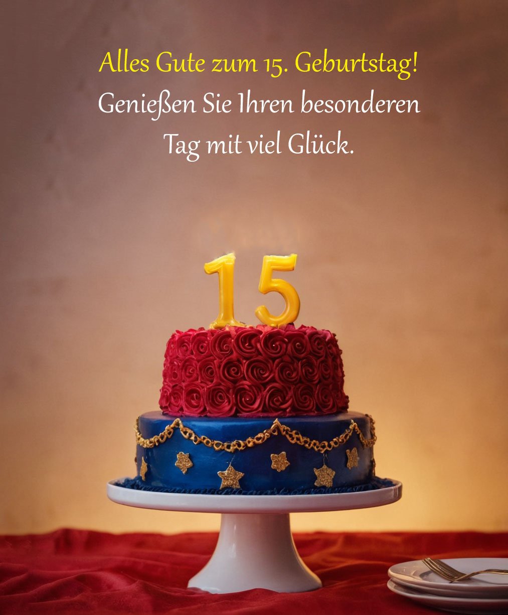 Sprüche für Glückwünsche zum 15. Geburtstag