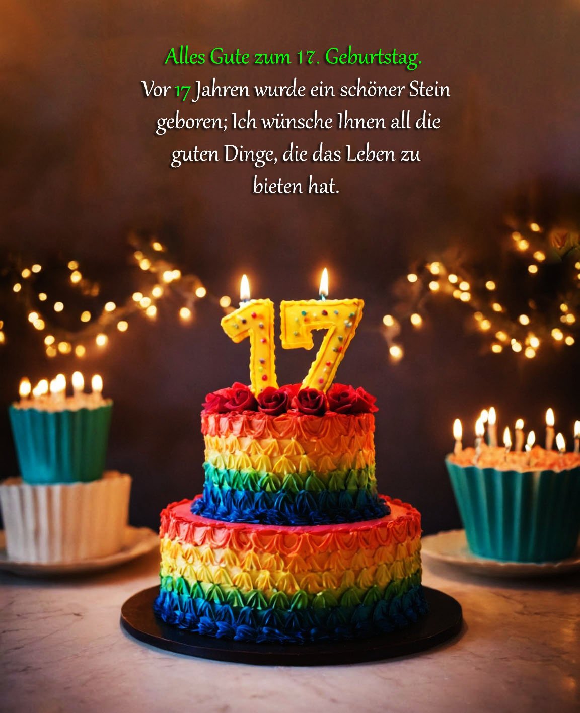 Sprüche für Glückwünsche zum 17. Geburtstag
