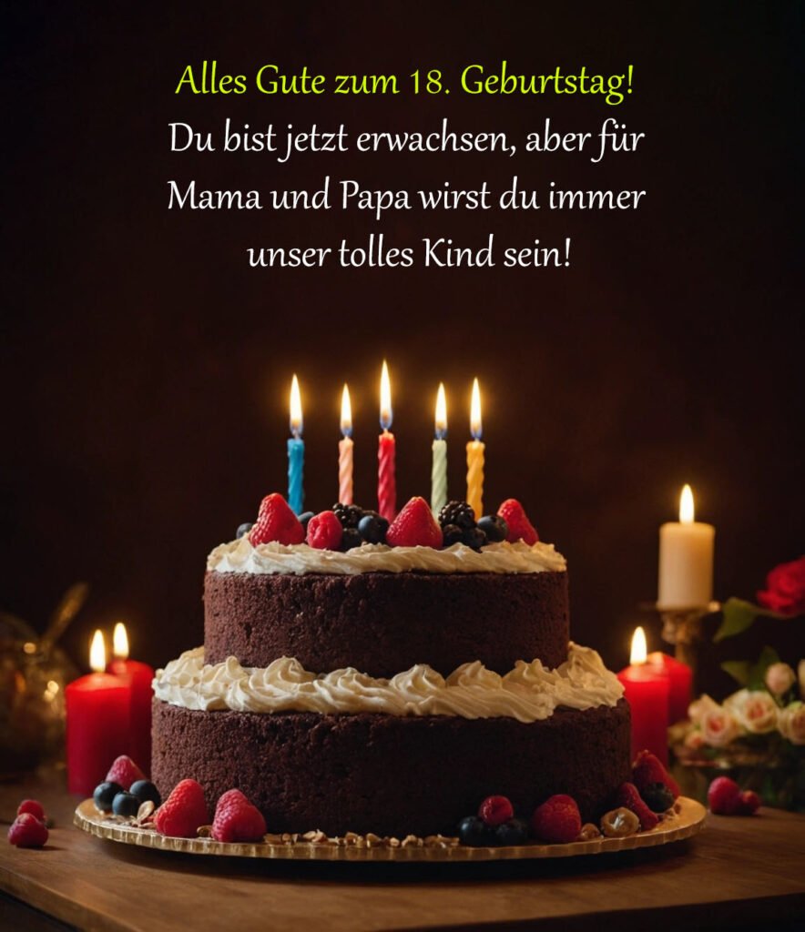 Sprüche für Glückwünsche zum 18. Geburtstag