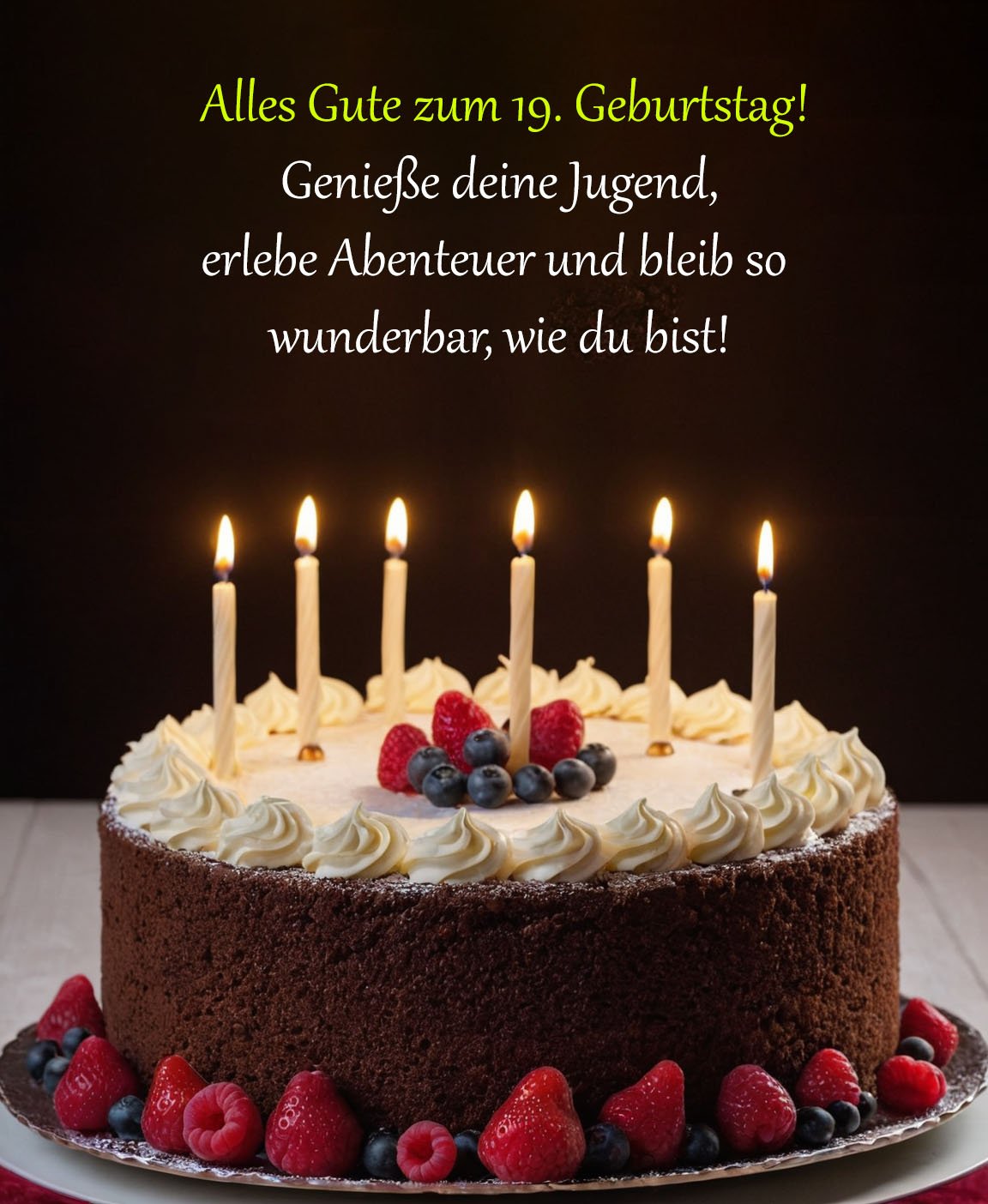 Sprüche für Glückwünsche zum 19. Geburtstag