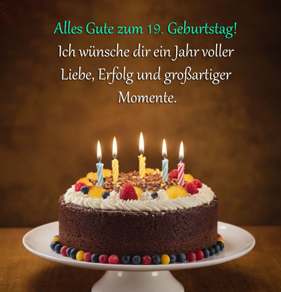Sprüche für Glückwünsche zum 19. Geburtstag