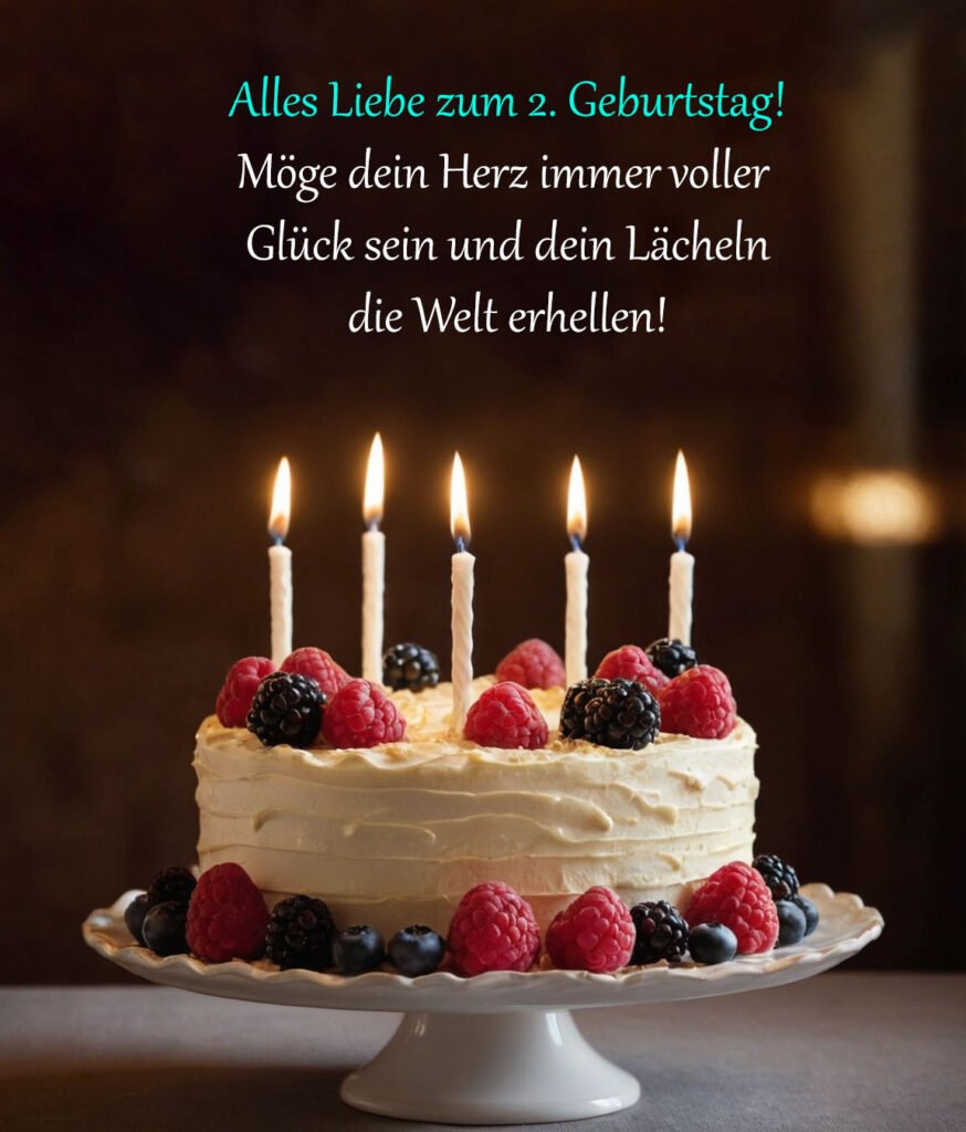 Sprüche für Glückwünsche zum 2. Geburtstag