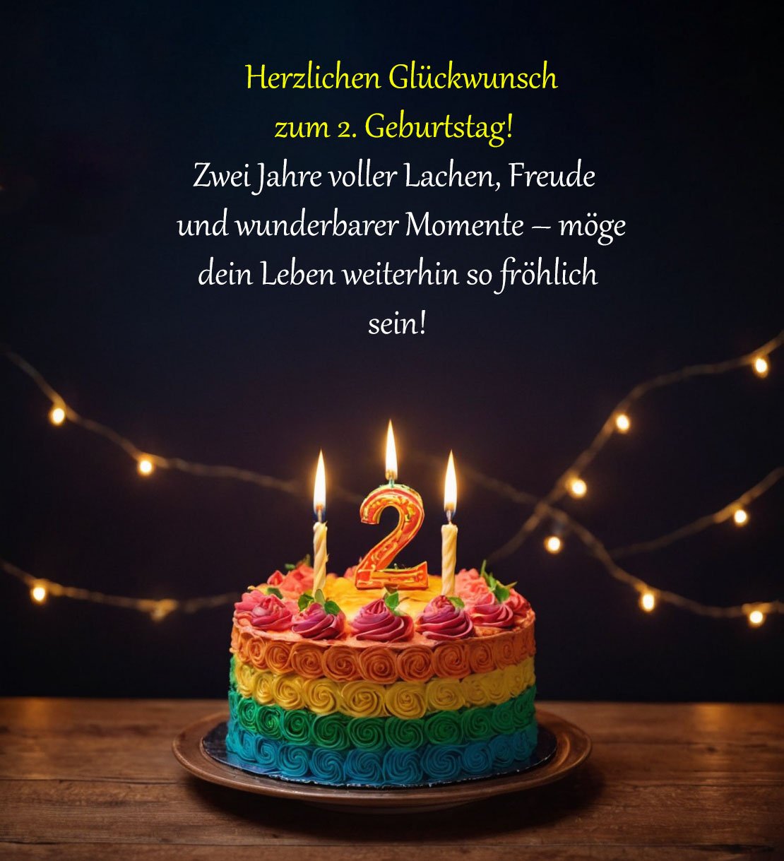 Sprüche für Glückwünsche zum 2. Geburtstag