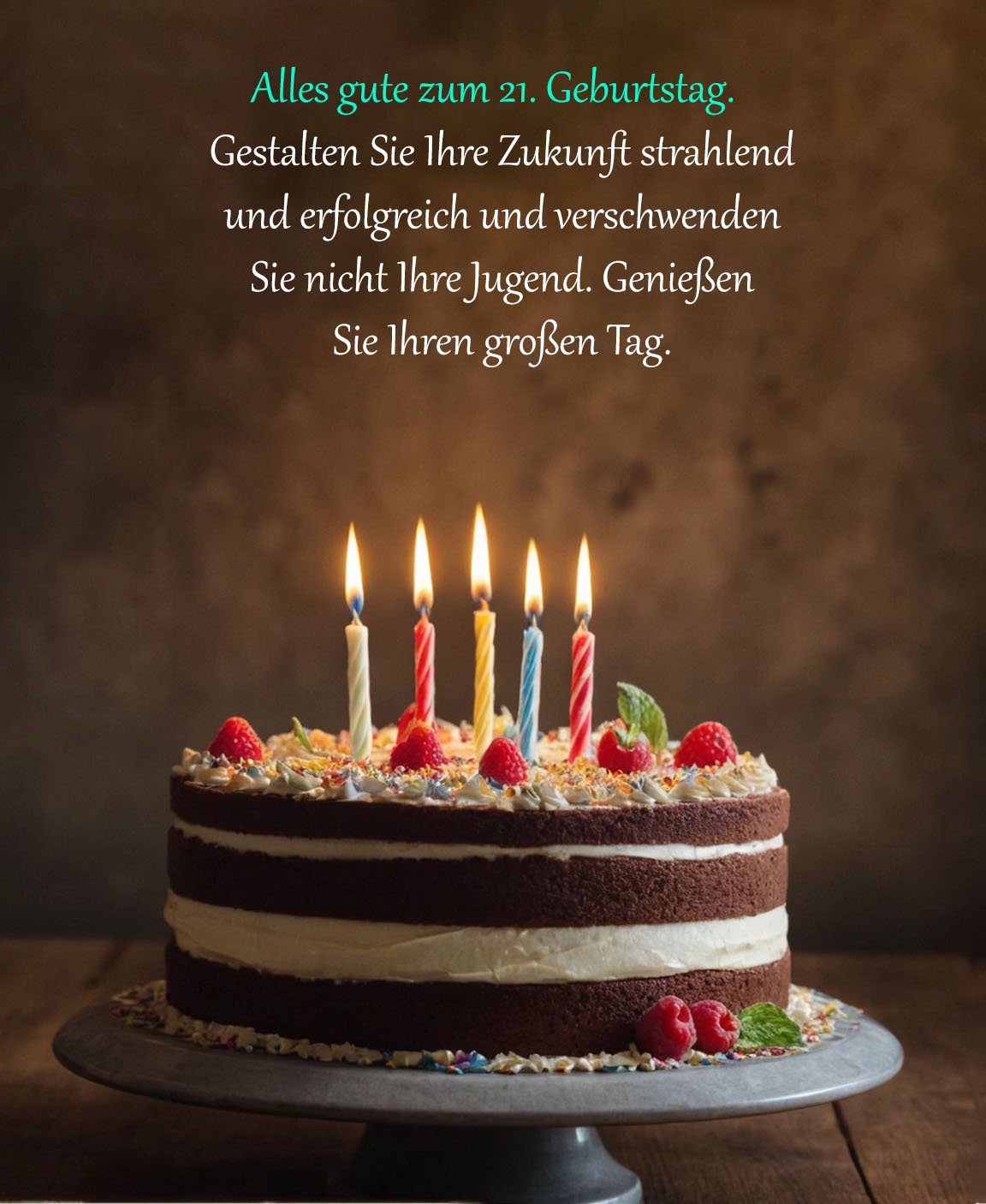 Sprüche für Glückwünsche zum 21. Geburtstag