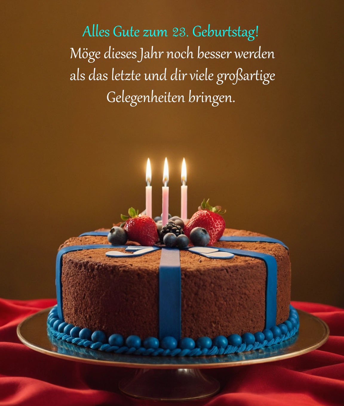 Sprüche für Glückwünsche zum 23. Geburtstag