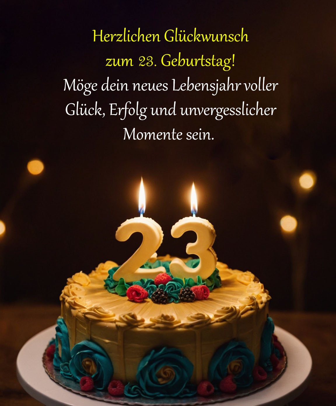 Sprüche für Glückwünsche zum 23. Geburtstag
