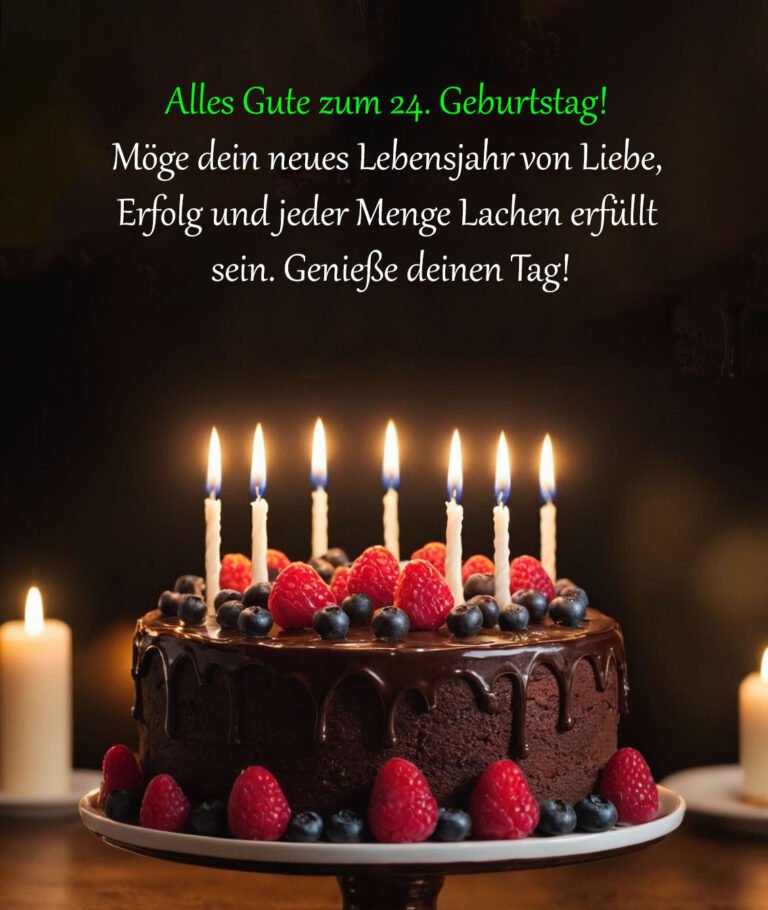 Sprüche für Glückwünsche zum 24. Geburtstag