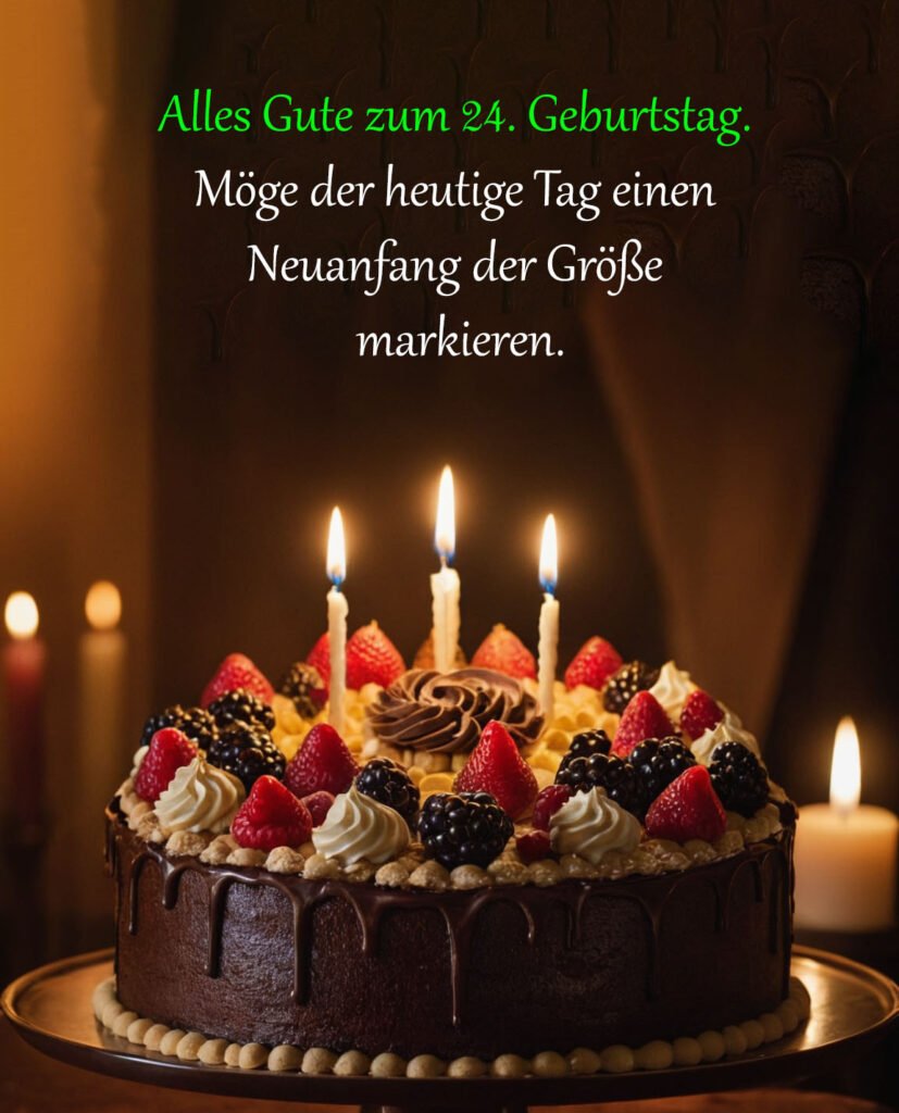 Sprüche für Glückwünsche zum 24. Geburtstag