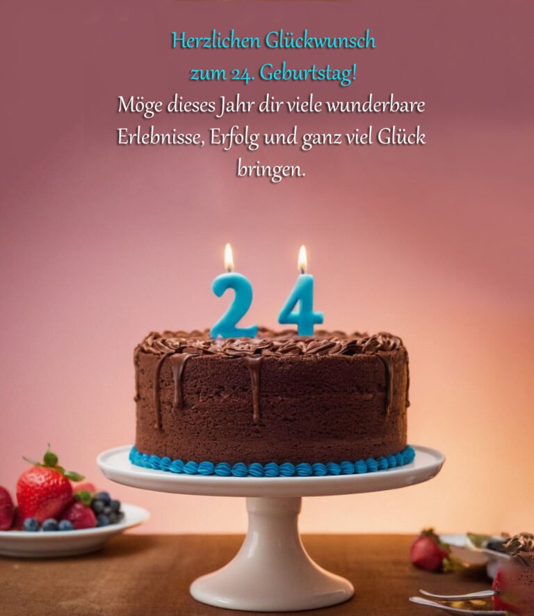 Sprüche für Glückwünsche zum 24. Geburtstag
