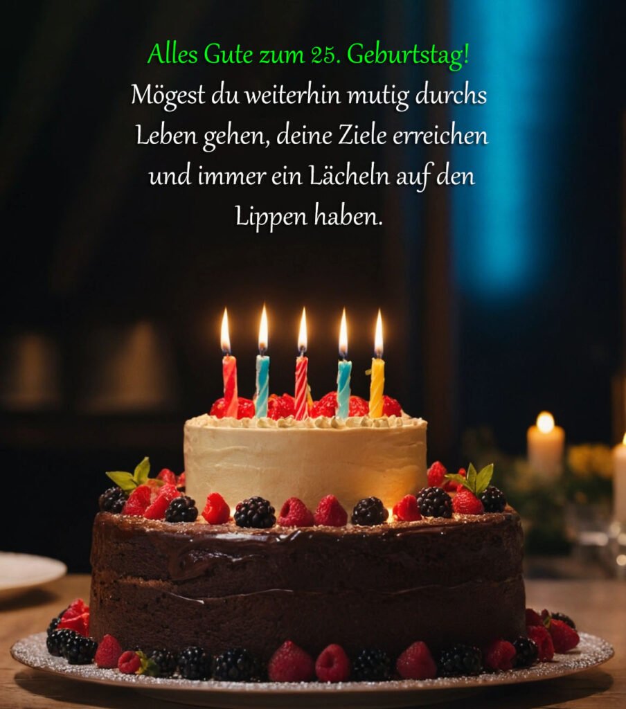 Sprüche für Glückwünsche zum 25. Geburtstag