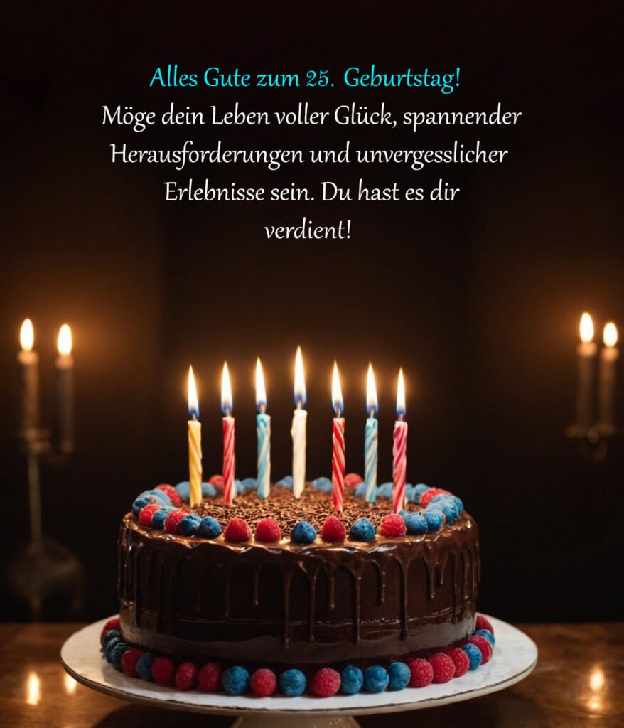 Sprüche für Glückwünsche zum 25. Geburtstag