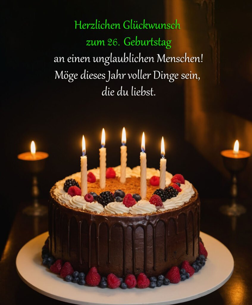 Sprüche für Glückwünsche zum 26. Geburtstag