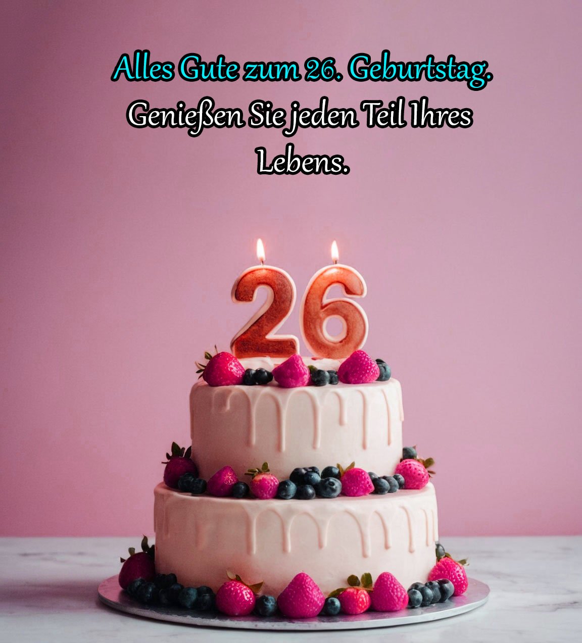 Sprüche für Glückwünsche zum 26. Geburtstag