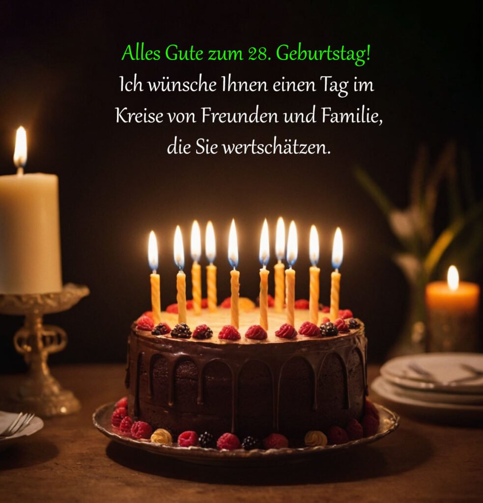 Sprüche für Glückwünsche zum 28. Geburtstag