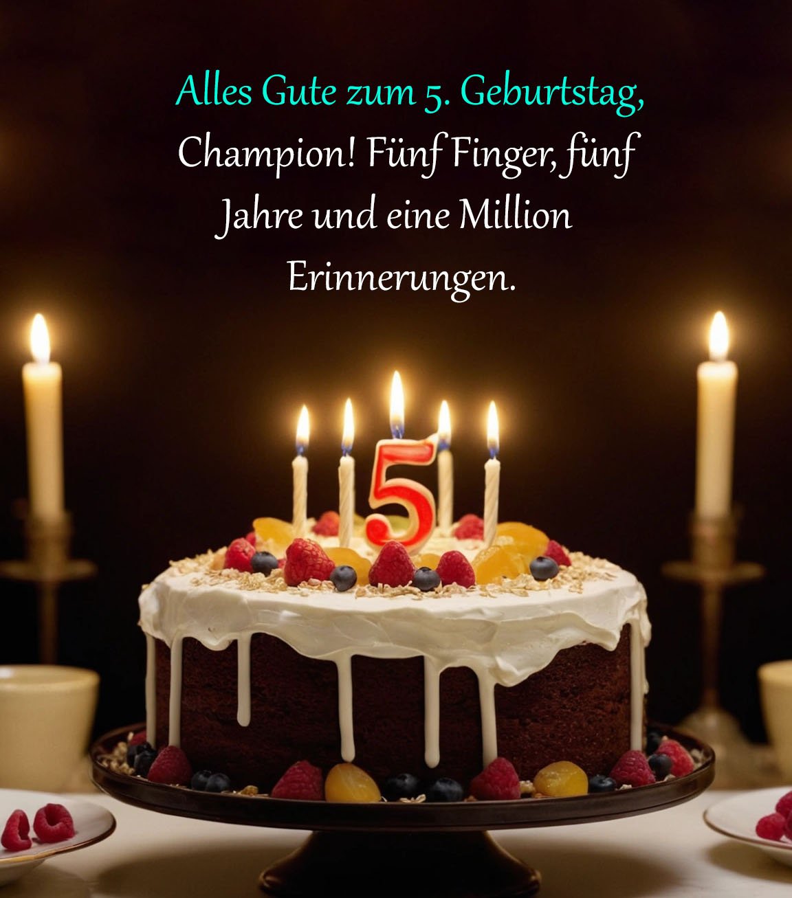 Sprüche für Glückwünsche zum 5. Geburtstag