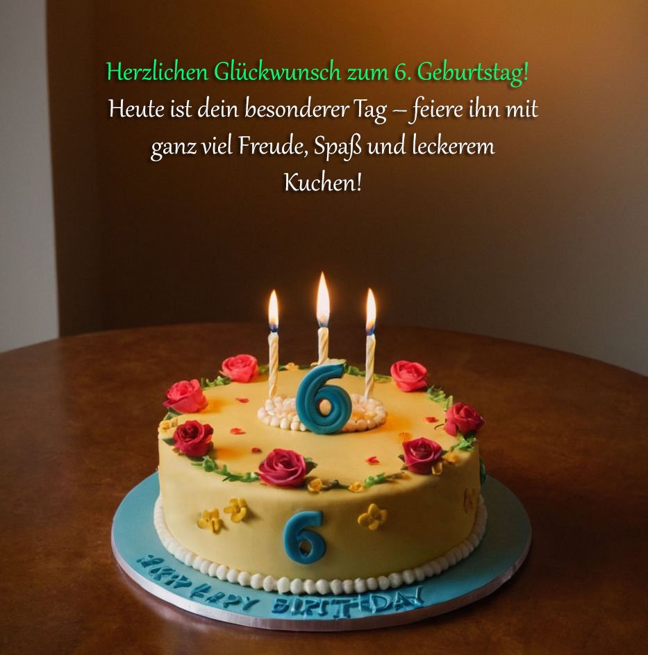 Sprüche für Glückwünsche zum 6. Geburtstag